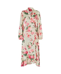 Cras Women's Lara Fit & Flare Polka Dot Midi Dress