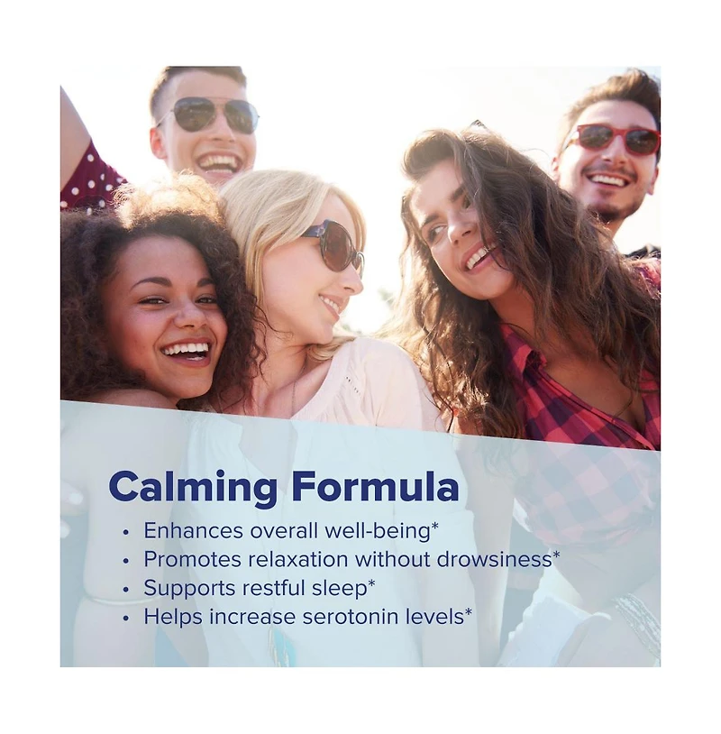 Superior Source Calming Formula, L-Theanine, Melatonin, Under The Tongue Quick Dissolve MicroLingual Tablets, 60 Ct, 5-htp for Enhanced Serotonin