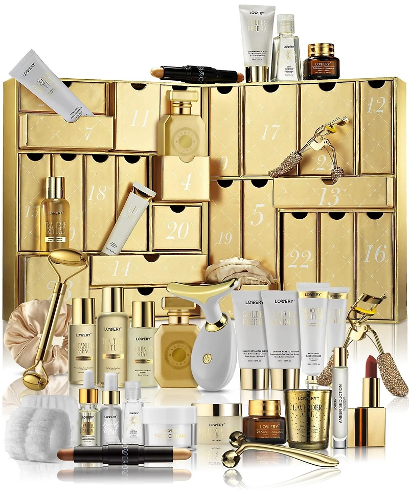 Lovery 24-Pc. Limited-Edition Advent Calendar Beauty and Skincare Luxury Gift Set