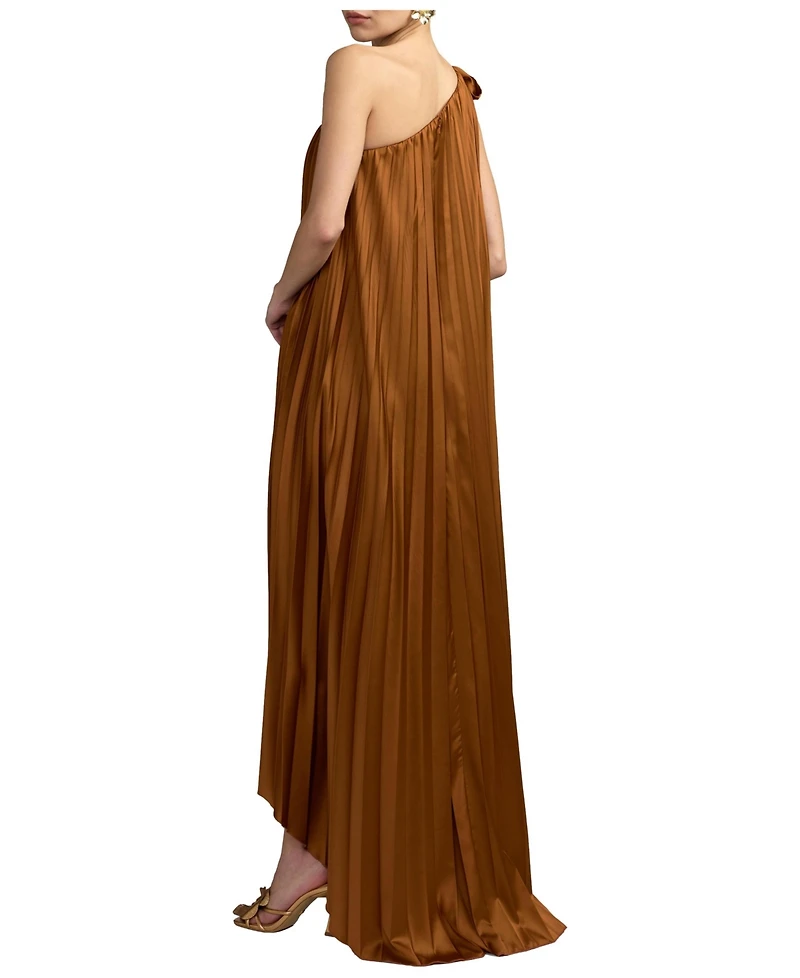 Mac Duggal Women's One-Shoulder Pleated High-Low Gown