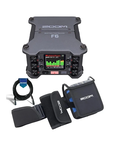 Zoom F6 32-Bit Float Portable Multi-Track Field Recorder