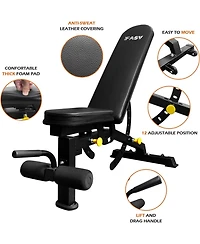 Sevorley Home Gym Power Cage Set with Lat Pulldown 210 lb Bumper Plates Bench Barbell and Cable Attachments