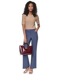 Dkny Women's Modern F Pinstripe Straight-Leg Trousers