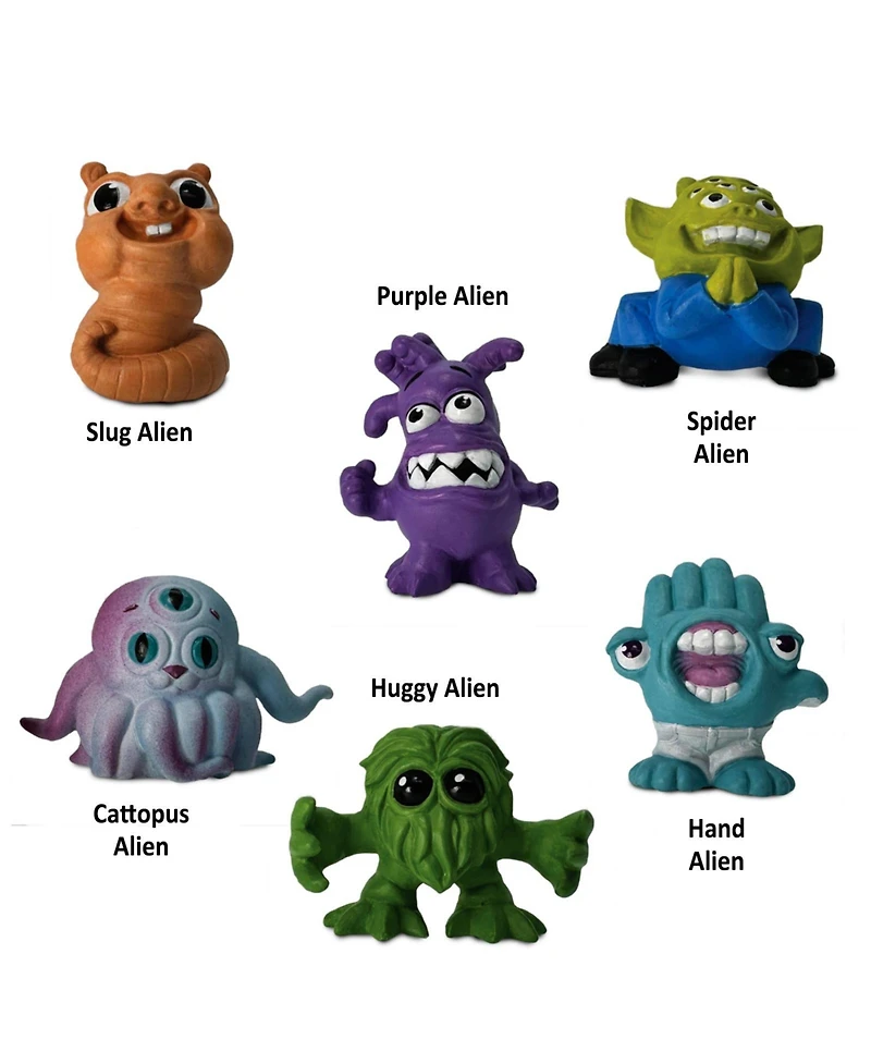 Safari Ltd. Friendly Aliens Designer Toob 6-Piece Figure Set, Ages 3+