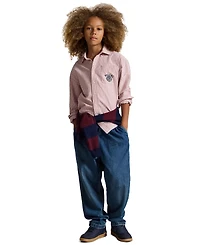 Polo Ralph Lauren Boys' 8-20 Striped Cotton Oxford Shirt