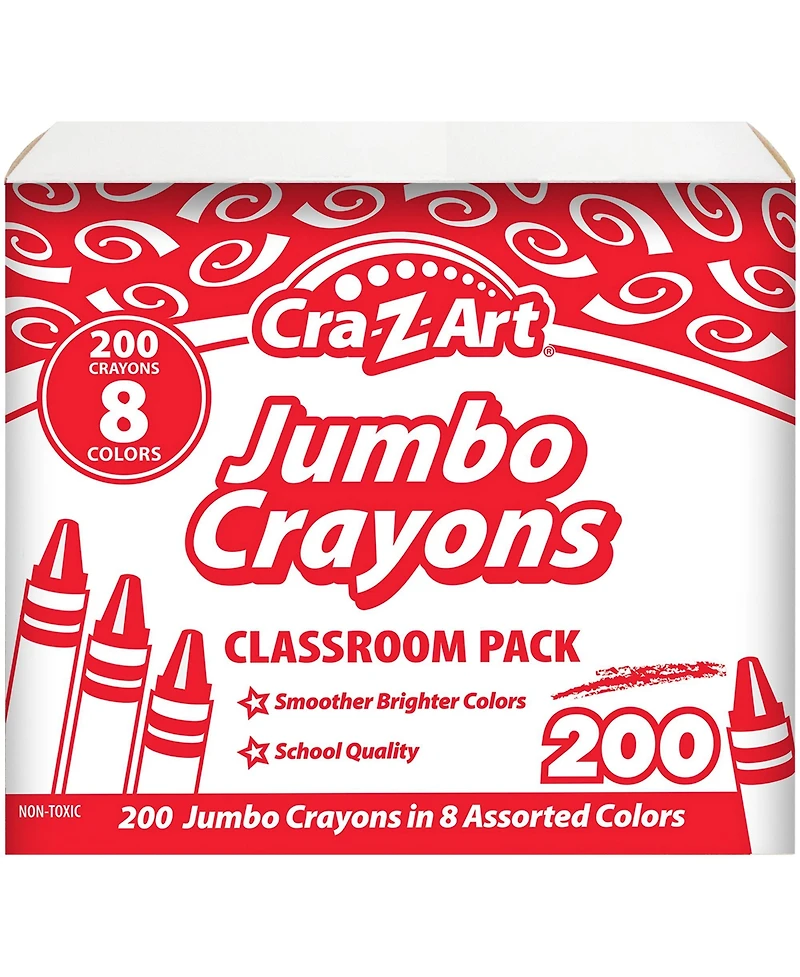 Cra-z-Art Classroom Pack: Jumbo Crayons - 200pieces