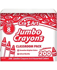 Cra-z-Art Classroom Pack: Jumbo Crayons - 200pieces
