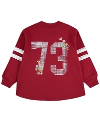 Levi's Girls' 7-16 V-Neck Varsity Fleece Cardigan Sweater