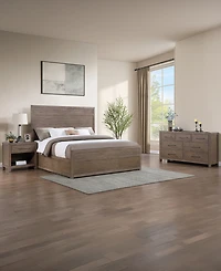 Adler 3-Piece Queen Modern Bedroom Set (Bed, Dresser & Nightstand), Macy's Exclusive