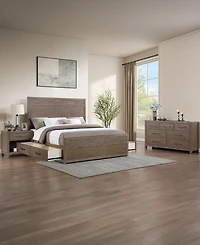 Adler 3-Piece Queen Storage Bedroom Set (Bed, Dresser & Nightstand), Macy's Exclusive