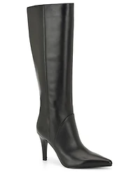 Nine West Women's Korin Wide-Calf Pointed Toe Stiletto Dress Boots
