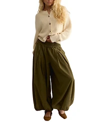 Free People Women's Vienna Ribbed-Knit Crewneck Cardigan Sweater