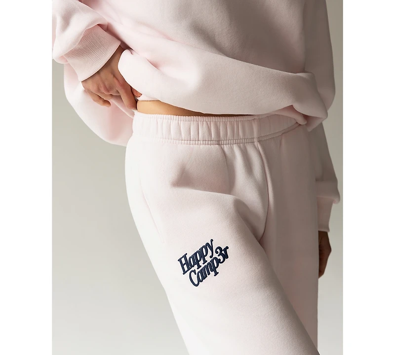The Happy Camp3r Juniors' Puff-Print Wide-Leg Sweatpants
