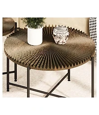 Flynama 2-Piece Radial Pattern Cylindrical Table Set
