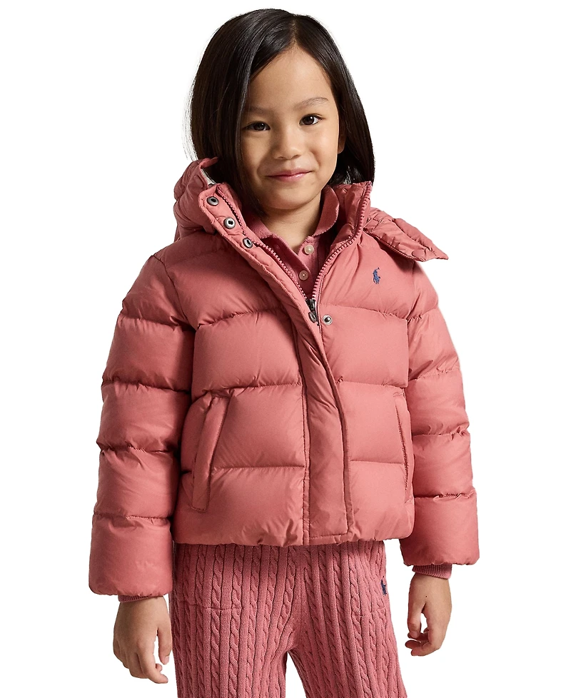 Polo Ralph Lauren Girls' 2T-6X Down Hooded Jacket