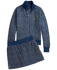 Polo Ralph Lauren Girls' 7-16 Floral Quilted Double-Knit Jacket