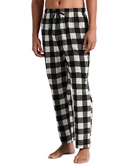 Perry Ellis Portfolio Men's Fleece Buffalo Plaid Sleep Pants