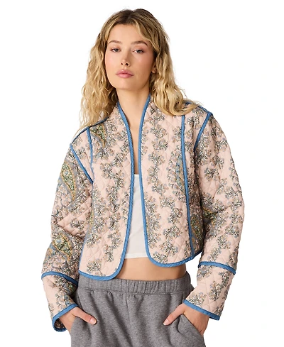 Steve Madden Women's Adalynn Quilted Cropped Jacket