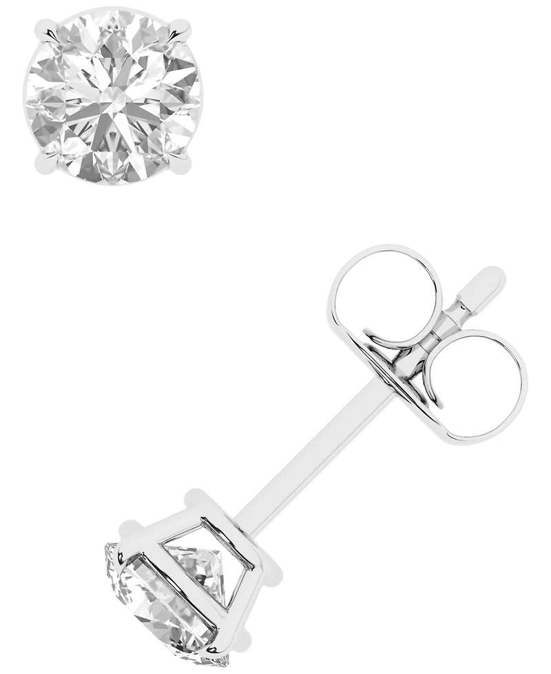 Macy's Diamond Stud Earrings (1 ct. t.w.) in 14k White Gold (Also Available in 14k Yellow Gold)