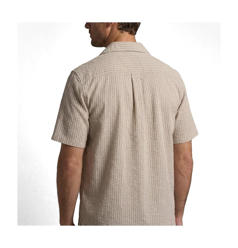 Surfside Supply Co. Men's Nate Crinkle Stripe Cabana Shirt