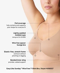 Wacoal Women's Adjustable Strap Wire Free Bra