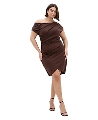 City Chic Women's Plus Off Shoulder Mini Dress