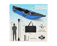 Hikeen Inflatable 2-person Kayak Set with Aluminium Oars and Repair Kit