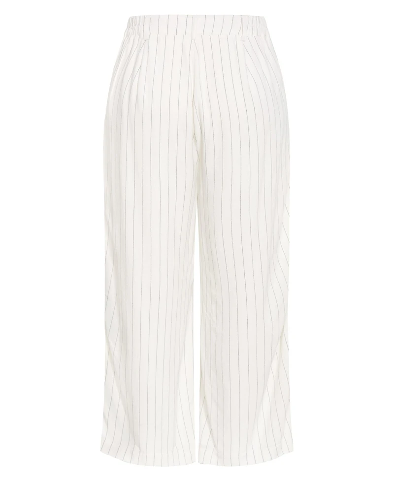 City Chic Plus Eva Stripe Wide Leg Pant