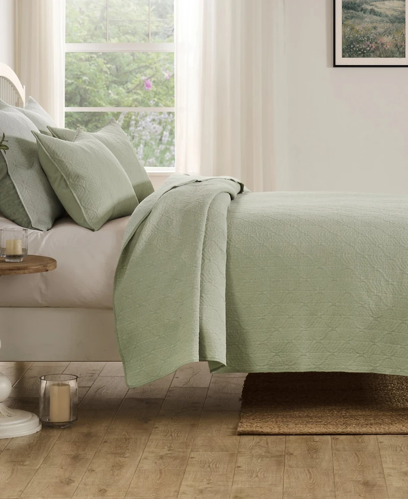 Greenland Home Fashions Harper Reversible -Piece Coverlet Set