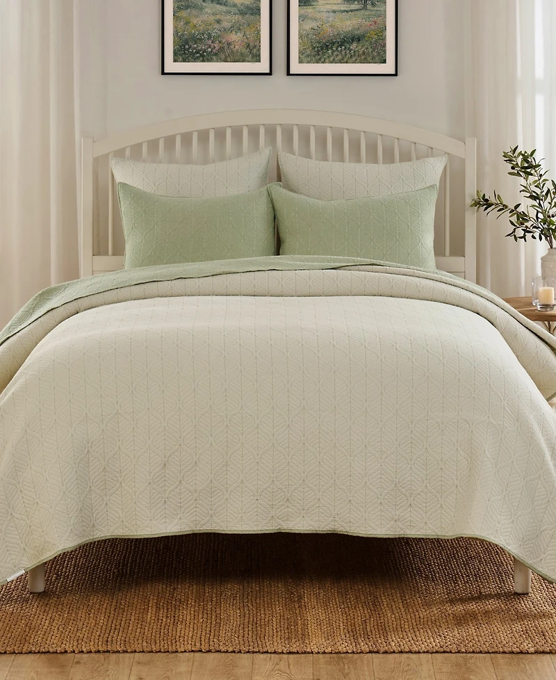 Greenland Home Fashions Harper Reversible -Piece Coverlet Set