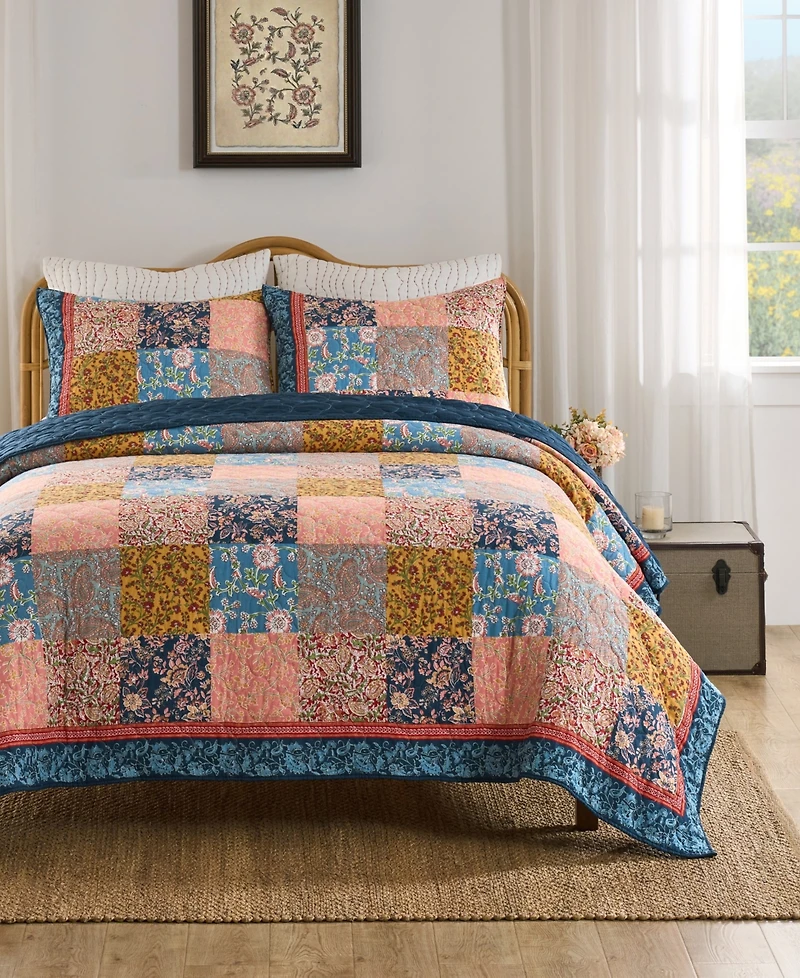 Greenland Home Fashions Tangier Reversible 2-Piece Quilt Set, Twin