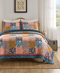 Greenland Home Fashions Tangier Reversible 2-Piece Quilt Set, Twin