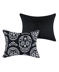 Greenland Home Fashions Sugar Skull Jacquard-Woven Lightweight Pillow Sham, Standard