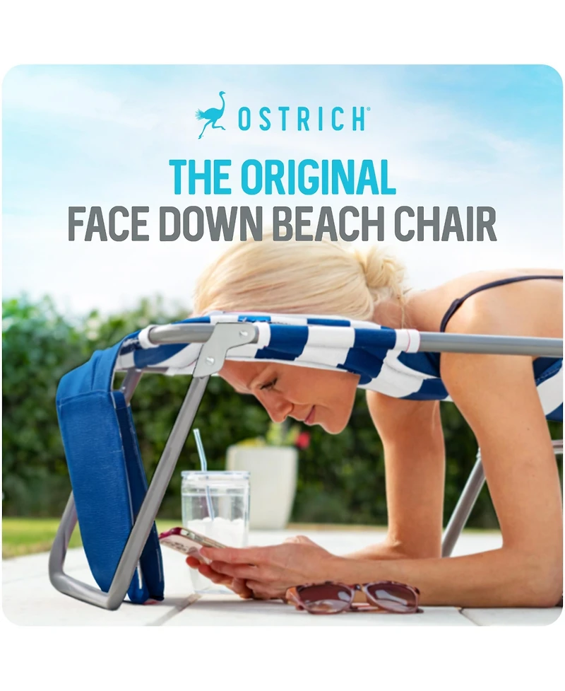 Ostrich The Backpack 3N1 Portable Chair Cooler Bag and Reclining Lounger