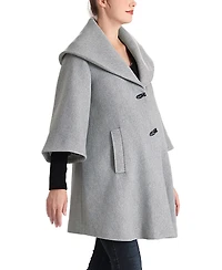 kimi + kai Maternity Aanya A-Line Wool-Blend Removable Bib Coat