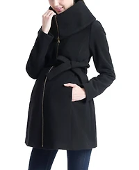 kimi + kai Women's Mia Wool Blend Fold Collar Coat