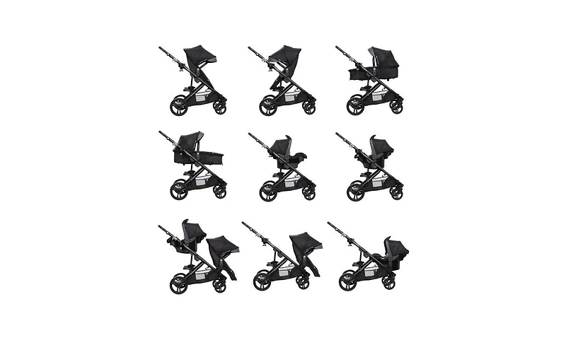 Baby Trend Morph Single to Double Modular Travel System - Dash Grey