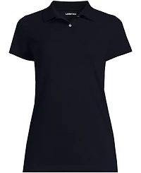Lands' End Women's Short Sleeve Basic Mesh Polo Shirt
