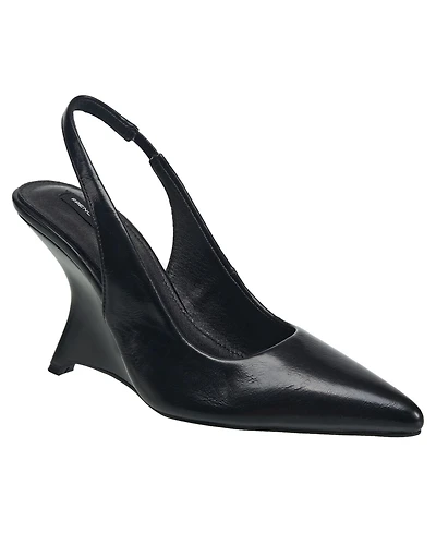 French Connection Women's Shia Slingback Wedge Heel