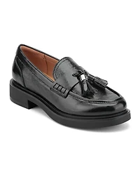Rockport Women's Janesa Leather Moc Toe Tassel Loafers
