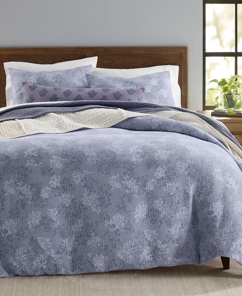 Oake Floral Overlay 3-Piece Comforter Set, King, Macy's Exclusive