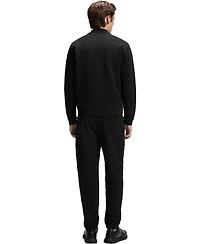 Boss by Hugo x Porsche Men's Regular-Fit Check Jacquard Sweatshirt