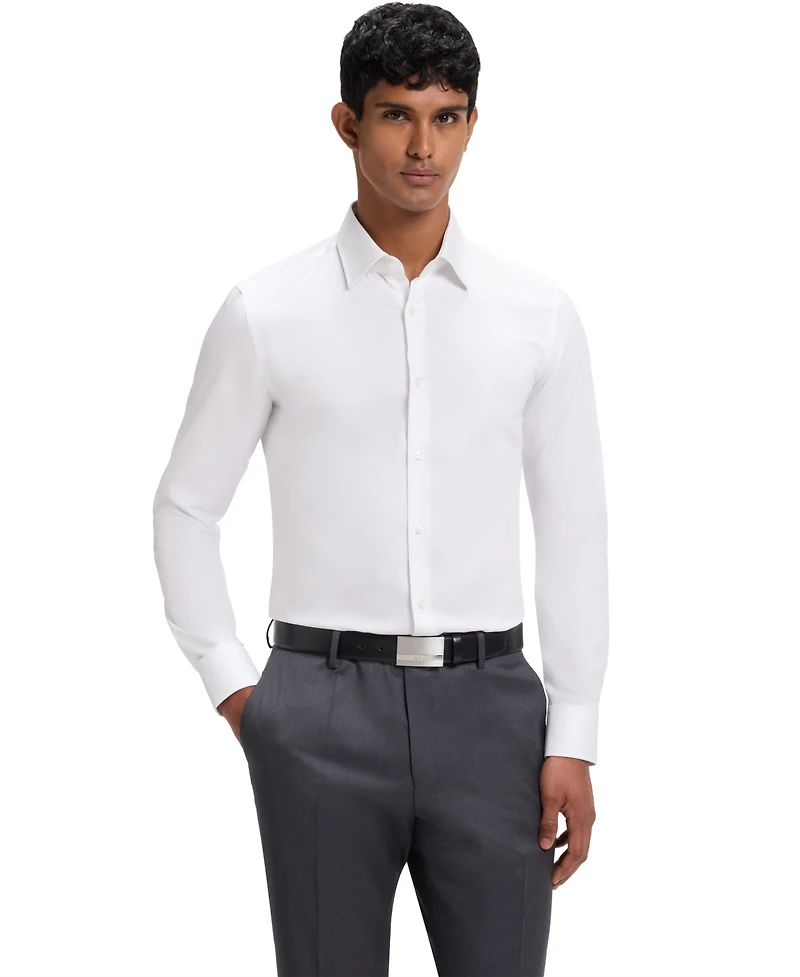 Boss by Hugo Men's Cotton Poplin Slim-Fit Dress Shirt