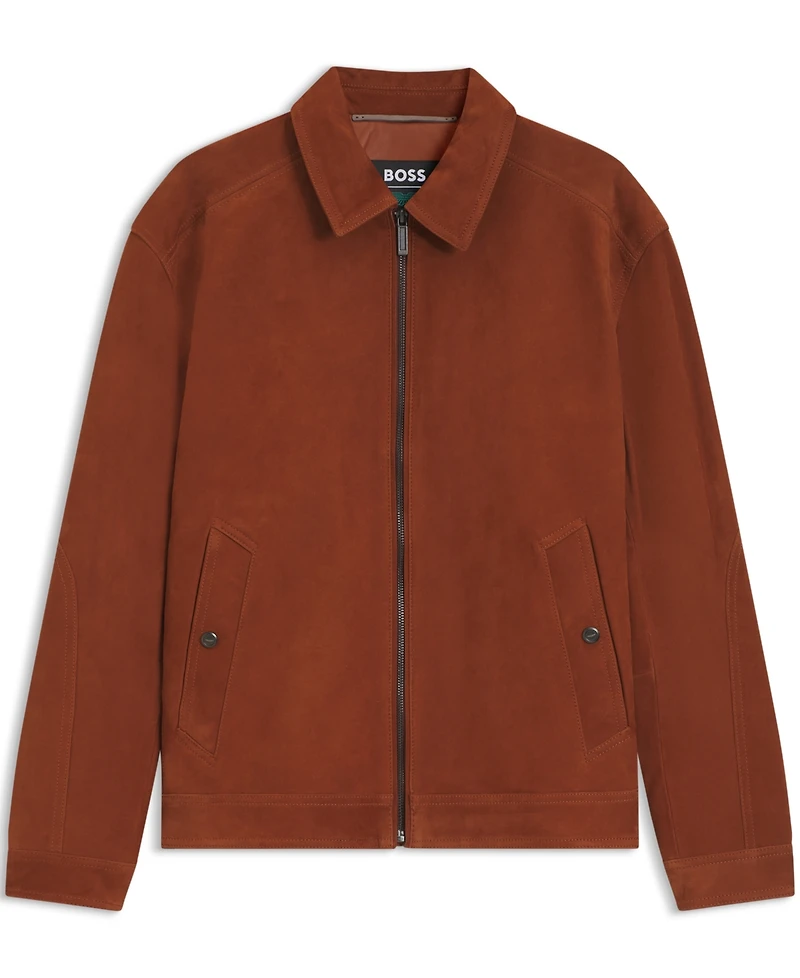 Boss by Hugo x Aston Martin Men's Suede Regular-Fit Jacket