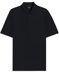 Boss by Hugo Men's Cotton Regular-Fit Geometric-Jacquard Polo Shirt