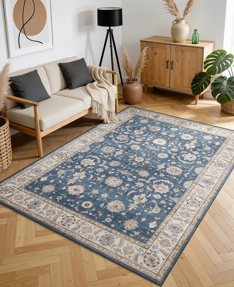 Mink Home Homewell Machine Washable HAM4007 7'10"x9'10" Area Rug