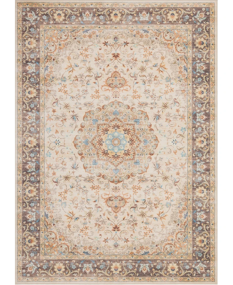 Mink Home Homewell Machine Washable HAM4002 2'x2'11" Runner Area Rug