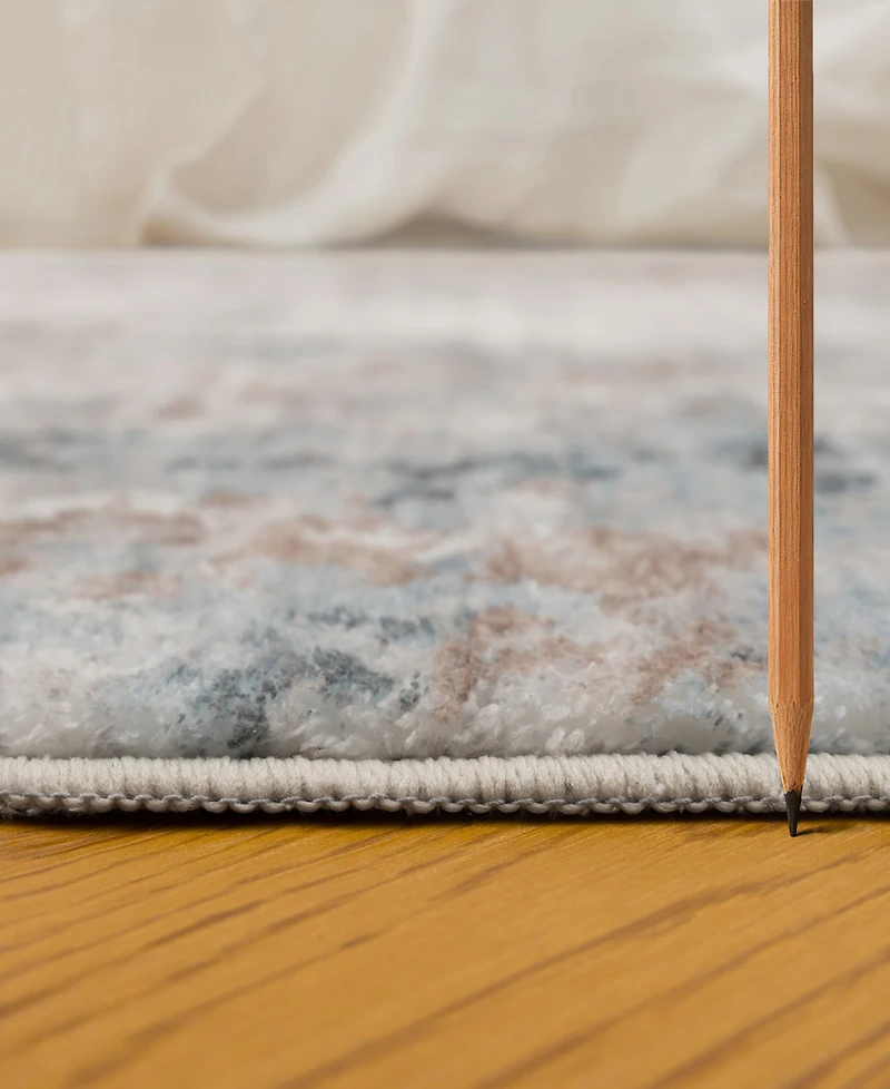 Mink Home Homewell Machine Washable MET8003 2'x2'11" Runner Area Rug