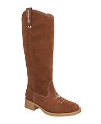 True Religion Women's Tamia Logo Knee High Cowboy Boot