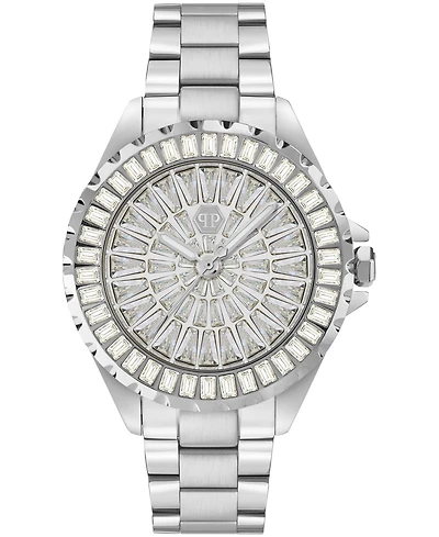 Philipp Plein Heaven Women's Silver Stainless Steel Bracelet Watch 34mm
